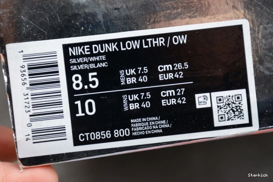 CT0856-800 Dunk Low O-W Nike  0104